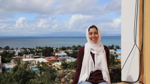 Global Village Student on Trip