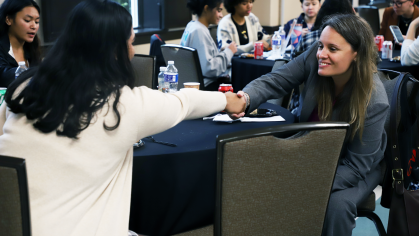 Students and Panelist at Career Conference