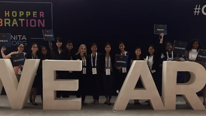  Douglass Students Attend Largest Women’s Tech Conference