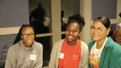 Students at an event