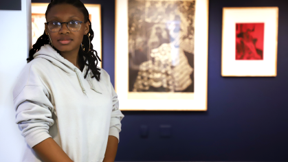 Douglass student at Gallery