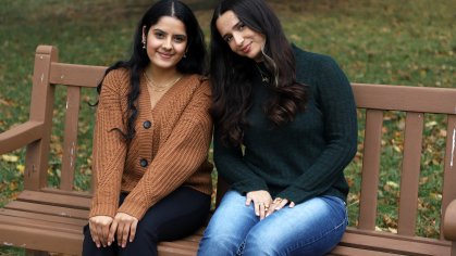 Keya Thakkar DRC’27 and Sarah Farah DRC’26