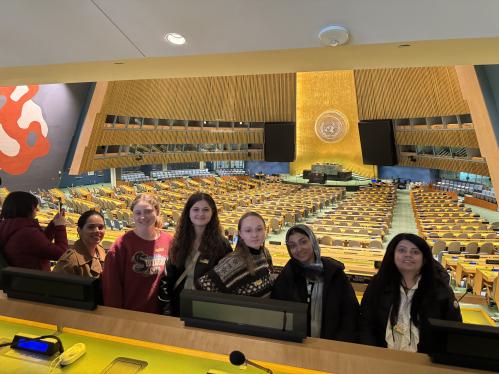 Students at United Nations 
