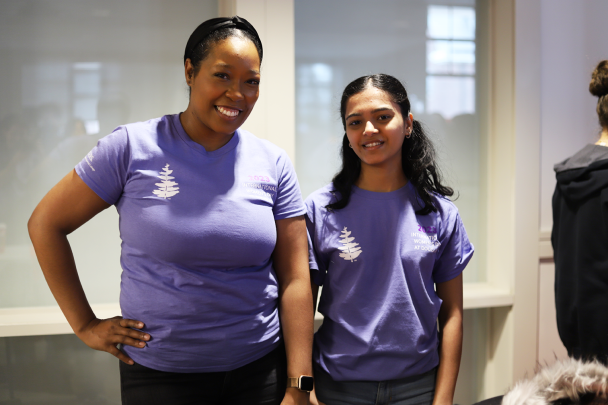 Two Students at Women's Day