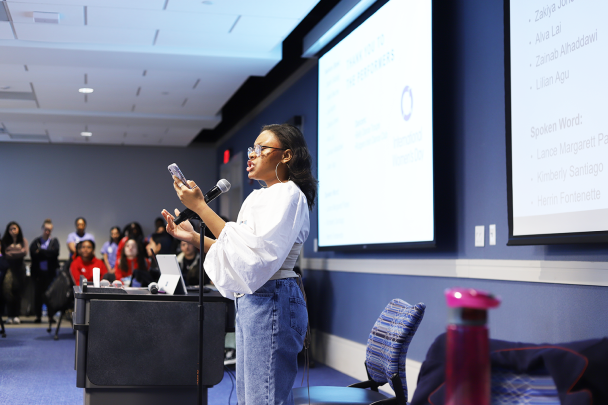 Student Artist Performs Spoken Word