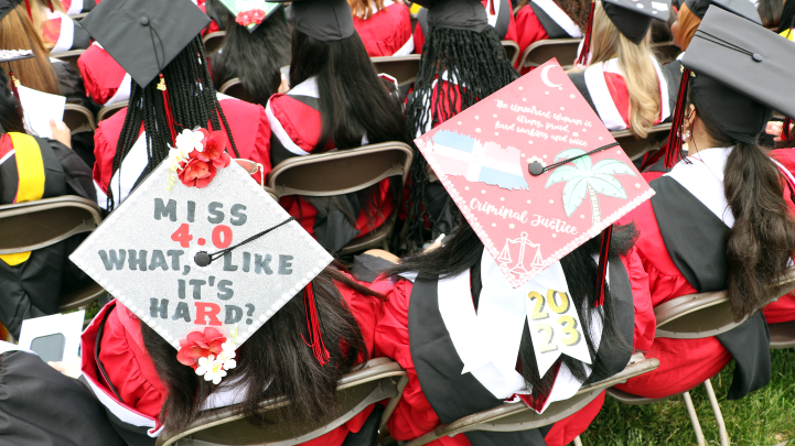 decorated caps