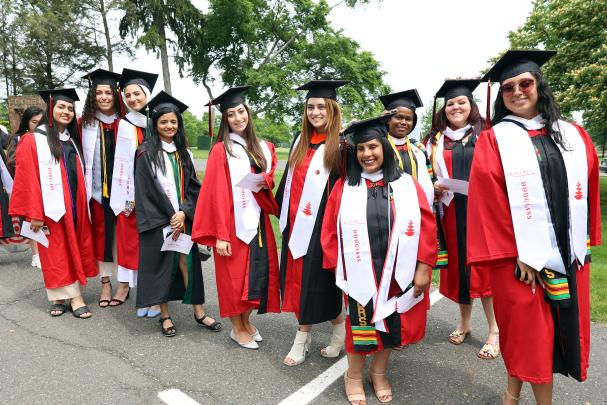 Douglass grads line up for procession 