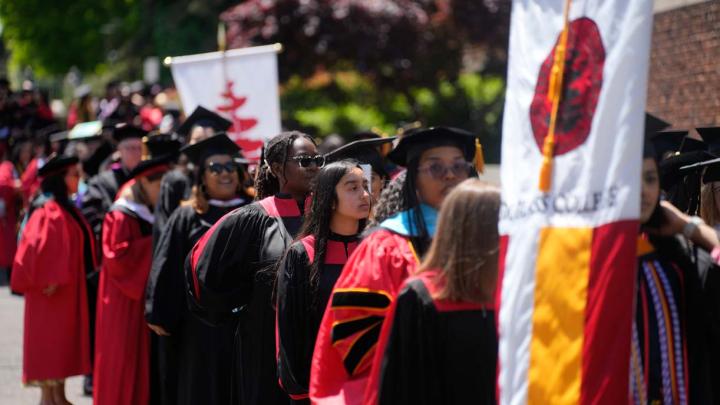 Students at Graduation