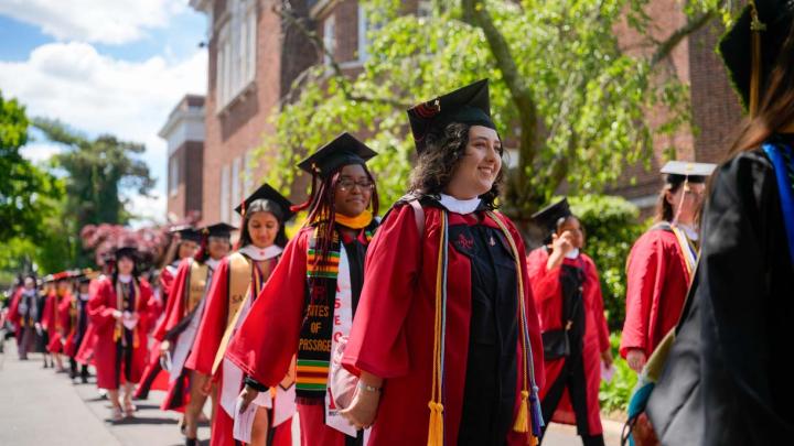 Students at Graduation