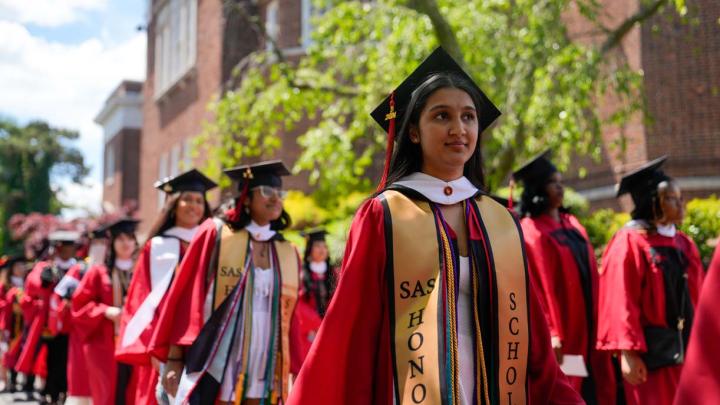 Students at Graduation