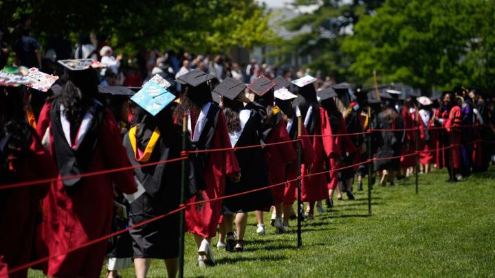 Students at Graduation