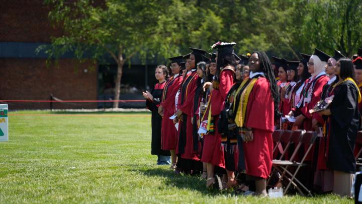 Students at Graduation