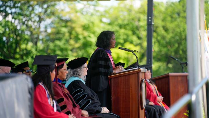 Students at Graduation