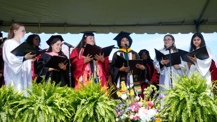 Students at Graduation