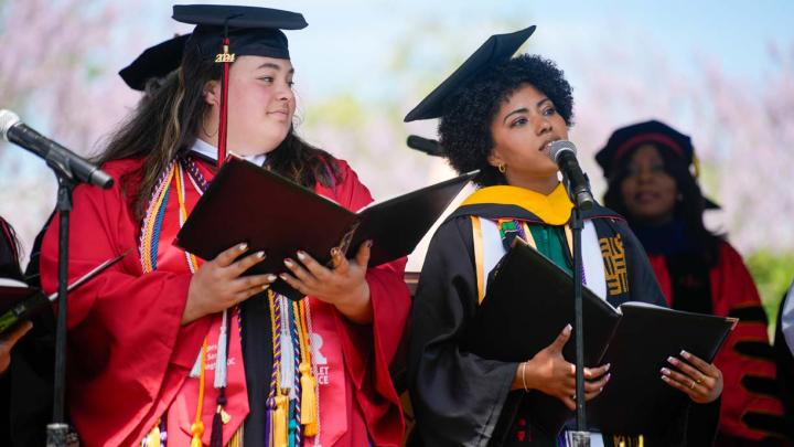 Students at Graduation