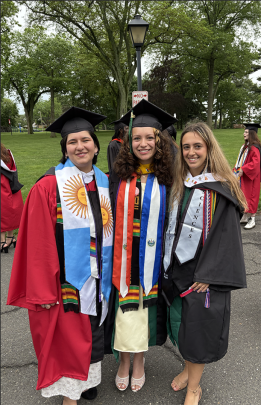 Students at graduation