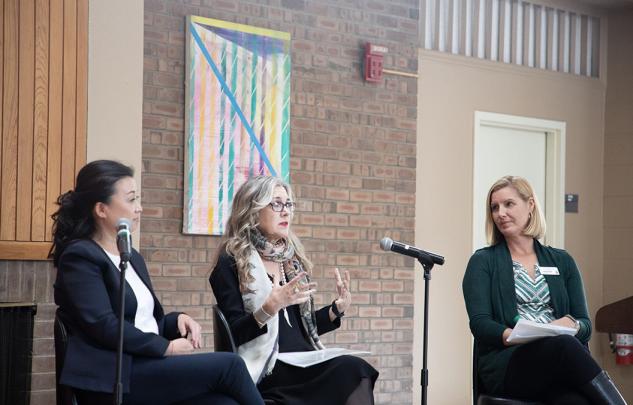 3 people speak at panel