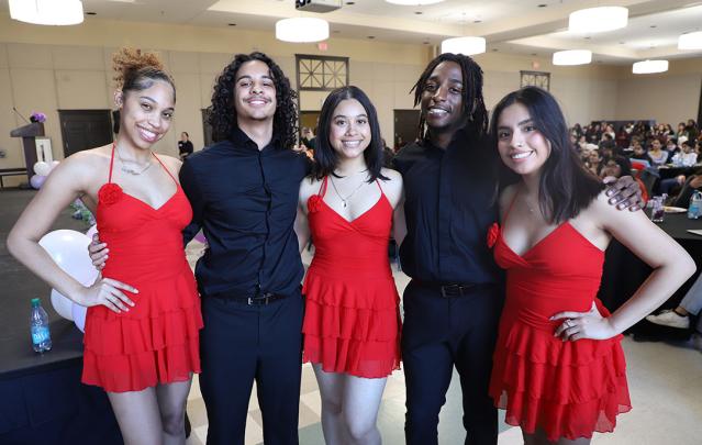 Students pose for photo